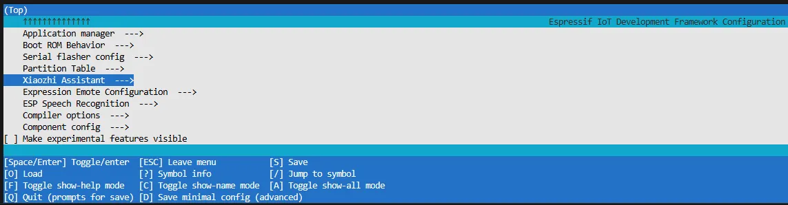 进入终端配置界面